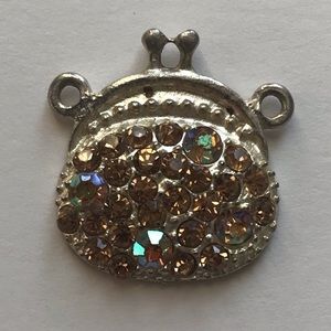 Sparkly handbag/purse necklace charm preowned